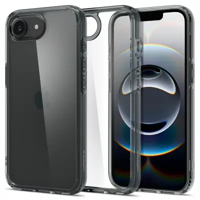 SPIGEN ULTRA HYBRID OVITEK ZA IPHONE 16E Z ZAŠČITO IN PROZORNO LOČITVIJO