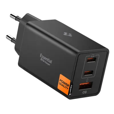 SPIGEN 3-PORTNI HITR POLNILNIK 67 W ZA MOBILNE NAPRAVE