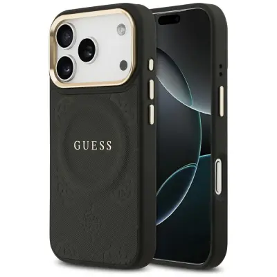 GUESS PEONY HOT STAMP MAGSAFE OVITEK ZA IPHONE 17 PRO MAGNETNI OVITEK