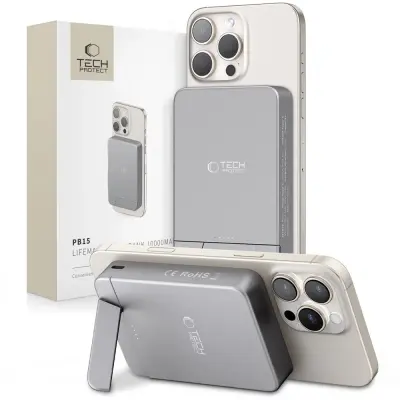 TECH-PROTECT POLNILNICA PB14 LIFEMAG ZA MAGSAFE 10000 MAH KOMPAKTNA