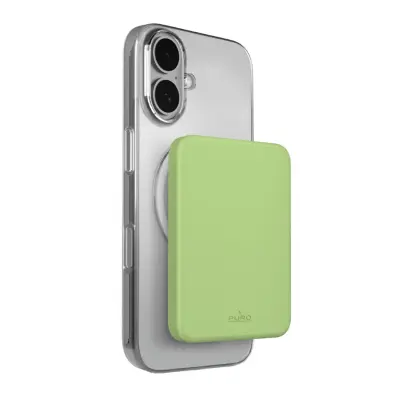 PURO POWERBANK 4200MAH ZELENA ZA MAGSAFE BREZŽIČNO POLNITE SVOJ TELEFON