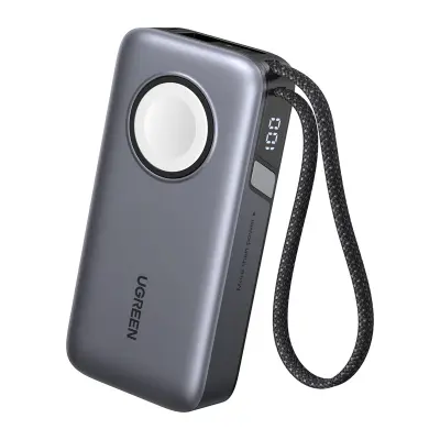 UGREEN POWERBANK PB527 10000MAH 30W ZA TELEFON Z USB-C POLNILNIM KABLOM