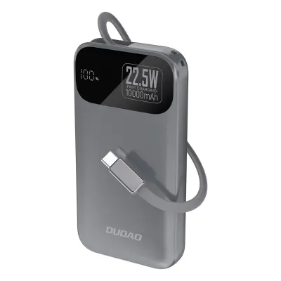 DUDAO POWERBANK K31 10000MAH 22,5W PD Z VGRAJENIM KABLOM ZA IPHONE 11 12