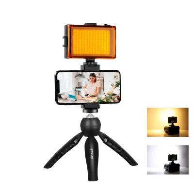 PULUZ KOMPLET ZA SNEMANJE V ŽIVO, STATIV, LED LUČ, OBJEMKA ZA TELEFON