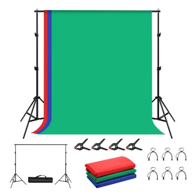 PULUZ FOTOGRAFSKI SET STATIV 2X2M + FOTOGRAFSKA OZADJA 3 KOS ZA STUDIO