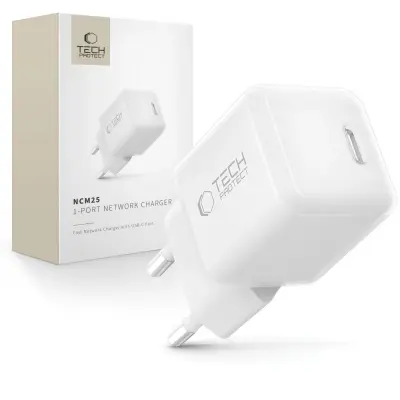 TECH-PROTECT NCM25 USB-C PD 25W STENSKI POLNILEC ZA TELEFONE Z USB-C