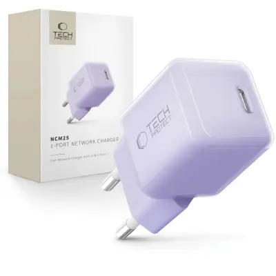 TECH-PROTECT NCM25 USB-C PD 25W STENSKI POLNILEC ZA HITREJŠE TELEFONE