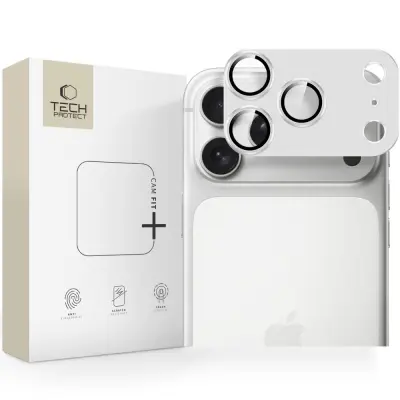 TECH-PROTECT OVITEK ZA KAMERO CAMFULL FIT+ ZA IPHONE 17 PRO MAX, SREBRNA