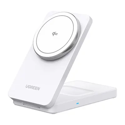 UGREEN 2-V-1 POLNILEC ZA APPLE IPHONE AIRPODS 15W INDUKTIVNI Z USB-C VRATI