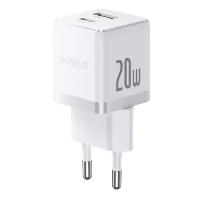 BASEUS 20W USB-C STENSKI POLNILEC ZA IPHONE SAMSUNG S HITRO...