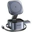 USAMS 3-V-1 QI2 INDUKTIVNI POLNILEC ZA IPHONE, HITRO POLNJENJE