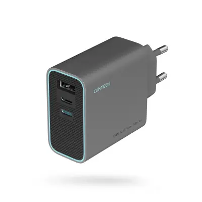 CUKTECH STENSKI POLNILEC CUKAD653EUGR 65W ZA APPLE TELEFONE 2X USB-C 1X