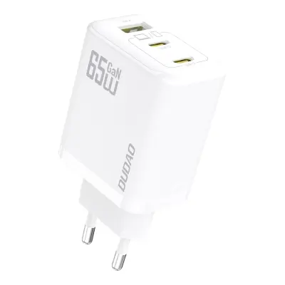 DUDAO 65W STENSKI POLNILEC GAŃ 2 X USB-C 1 X USB-A ZA TELEFONE PD