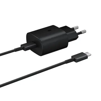 SAMSUNG 25W POLNILEC Z USB-C KABLOM ZA TELEFONE GALAXY S PAŠČKOM