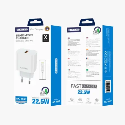 POLNILEC JELLICO AK165 22,5 W 1X USB QC3.0 ZA APPLE LIGHTNING