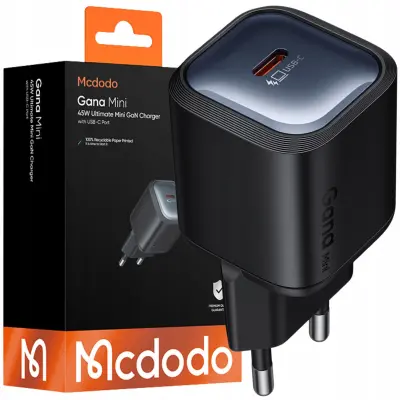 MCDODO HITR STENSKI POLNILEC CUBE USB-C 45W GAN
