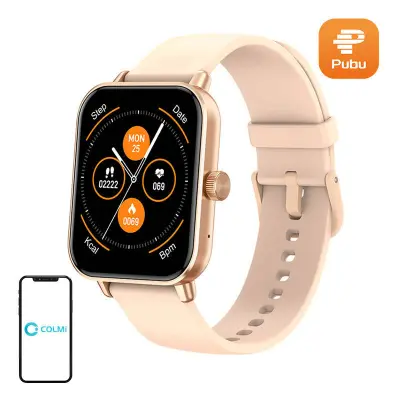 PAMETNA URA COLMI P81 ZA ANDROID IN IOS, MERILNIK SRČNEGA UTRIPA Z ZLATIM ZASLONOM