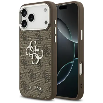 OVITEK GUESS BIG 4G CLASSIC Z LOGOM ZA IPHONE 17 PRO MAX, RAZKOŠNA ZAŠČITA