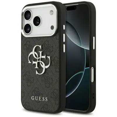 OVITEK GUESS 4G VELIKI 4G KLASIČNI LOGO ZA IPHONE 17 PRO MAX RAZKOŠNA ZAŠČITA