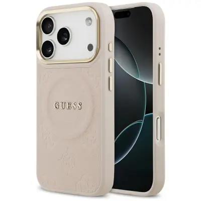 OVITEK GUESS PEONY HOT STAMP ZA IPHONE 17 PRO MAGSAFE ELEGANTEN