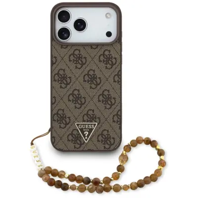 OVITEK GUESS 4G TRAK S TRIKOTNIM LOGOM ZA IPHONE 17 PRO MAX MAGSAFE Z ZAŠČITO