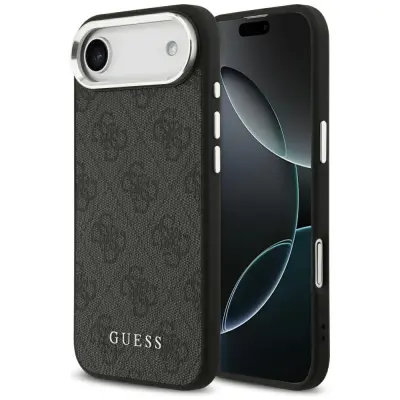GUESS OVITEK ZA IPHONE 17 AIR MAGSAFE PU KLASIČNI MAGNETNI LOGO