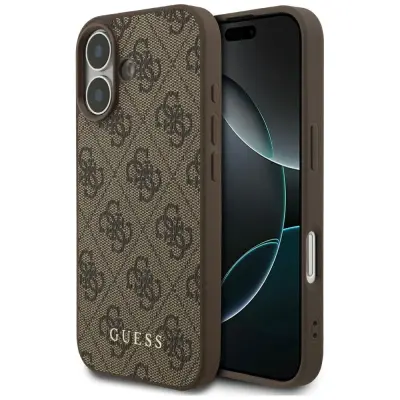 GUESS 4G KLASIČNI OVITEK ZA IPHONE 17 PRO Z ZAŠČITO Z LOGOTIPOM IN RAZKOŠJEM