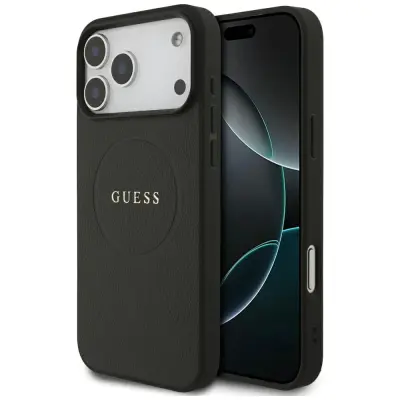 GUESS OVITEK MAGSAFE Z ZRNATIM RINGOM ZA IPHONE 17 PRO MAX Z MAGSAFE PREMIUM