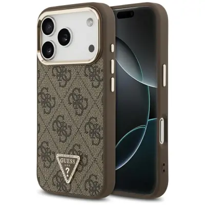 OVITEK GUESS 4G TRIANGLE LOGO MAGSAFE ZA IPHONE 17 PRO Z MAGNETNIM SISTEMOM
