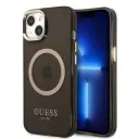 GUESS TRDI OVITEK ZA IPHONE 13 14 15 6.1 ZA MAGSAFE GOLD OUTLINE