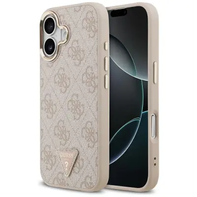 GUESS OVITEK 4G TRIKOTNI LOGO MAGSAFE ZA IPHONE 17 Z MAGNETNIM ZAŠČITNIM KROGOM