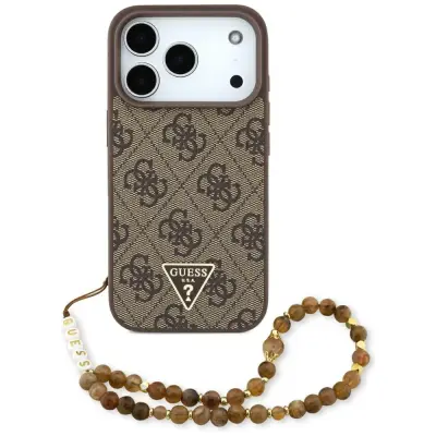 GUESS OVITEK 4G TRAK S TRIKOTNIM LOGOM IN MAGSAFE ZA IPHONE 17 PRO Z DIZAJNOM
