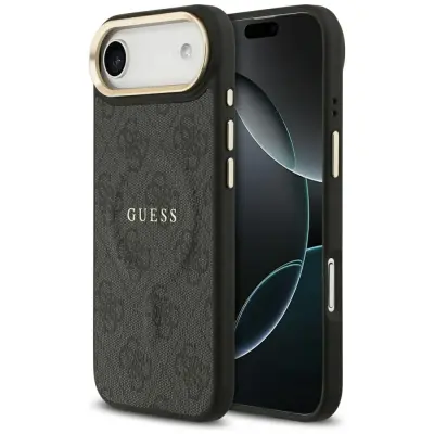 GUESS OVITEK ZA IPHONE 17 AIR MAGSAFE PU KLASIČNI LOGO 4G ZAŠČITNI