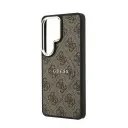 OVITEK GUESS 4G Z RELIEFNIM OBROČEM ZA SAMSUNG GALAXY S26 ULTRA Z MAGSAFE RJAV