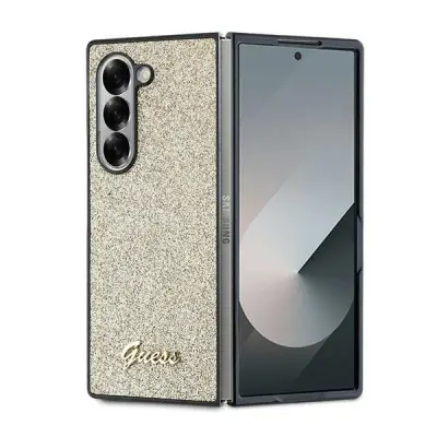 OVITEK GUESS HARDCASE ZA SAMSUNG GALAXY Z FOLD6 F956 GLITTER SCRIP GOLD