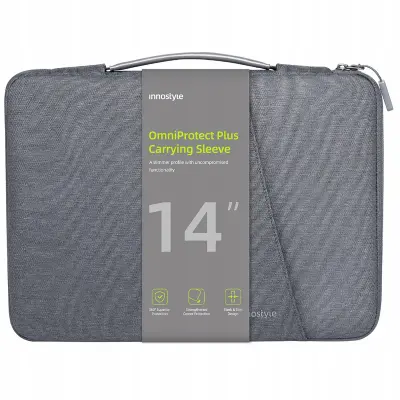 INNOSTYLE TORBA ZA PRENOSNIK 13 14 VODOTESNO OVITEK OMNIPROTECT PLUS SIVA