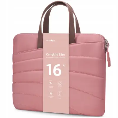 INNOSTYLE ŽENSKA TORBA ZA PRENOSNIK 15, 6, 16 L, VODOTESNA, CARRYLITE SLIM, ROZA
