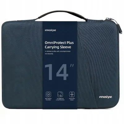 INNOSTYLE TORBA ZA PRENOSNIK 13 14 VODOTESNI OVITEK OMNIPROTECT PLUS MODRA