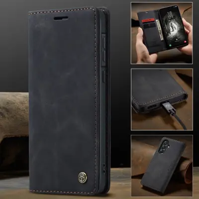 Odprta emb - Ovitek za telefon Samsung Galaxy A57 5G,zložljivo stojalo za telefon,ohišje za sponko,proti kraji krtača,zamrznjeno za telefon retro b
