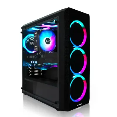 Greed® MK2 AMD LITE - Gaming PC / namizni računalnik - AMD Ryzen7 5700X + Radeon RX 9060  - 4,7 GHZ - 16 GB DDR4 - 512GB SSD - 4K - WLAN - Win11 Pro
