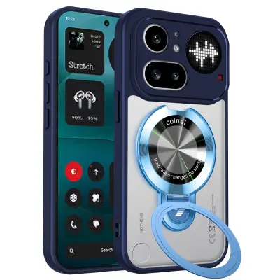Odprta emb - Ovitek za Nothing Phone 4a Pro Magnetni nosilec,modra