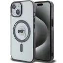 OVITEK KARL LAGERFELD ZA IPHONE 15 14 13 6.1 ZA MAGSAFE PROZOREN TRDI OVITEK