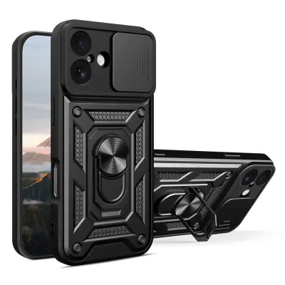 HURTEL HYBRID ARMOR OVITEK ZA IPHONE 17 S STOJALOM