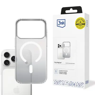 3MK FROSTY MAGNETNI OVITEK ZA APPLE IPHONE 17 PRO BELA Z MAGNETNIM POKRIVOM