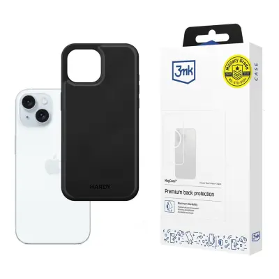 3MK HARDY APPLE SILKY USNJEN OVITEK ZA IPHONE 15 ZAŠČITNI HRBTNI DEL TELEFONA