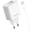 BELINE 45W GAN STENSKI POLNILEC ZA USB-C USB-A S KABLOM USB-C USB-C