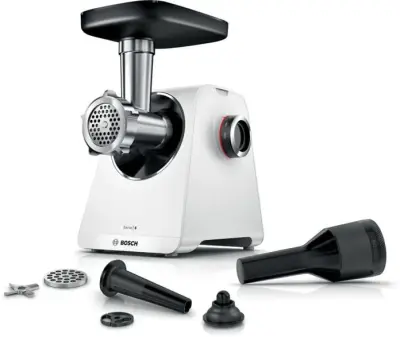 BOSCH MFWS607W Serie 6 MultiPower 2100 W mlinček za meso bele barve