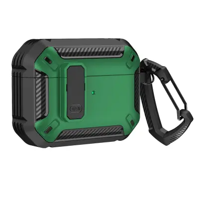 HURTEL ARMOR ETUI ZA AIRPODS 4 Z OJAČANO ZAŠČITO S KARABINOM