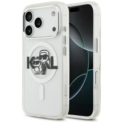 OVITEK KARL LAGERFELD IML Z BLEŠČICAMI KARL & CHOUPETTE SKICA LOGA MAGSAFE