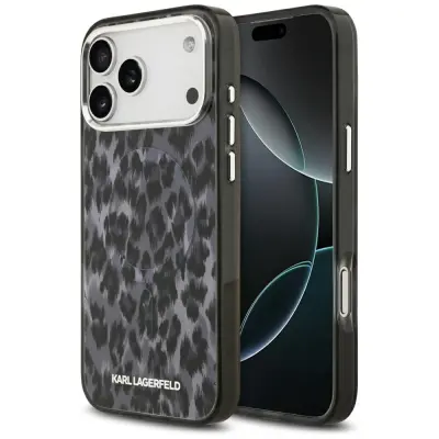 OVITEK KARL LAGERFELD Z LEOPARDJIM VZORCEM MAGSAFE ZA IPHONE 17 PRO MAX